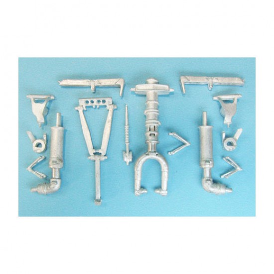 1/48 A-3 Skywarrior Landing Gear for Trumpeter kits (white metal)