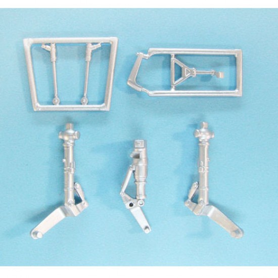 1/48 Su-9 Fishpot Landing Gear for Trumpeter kits (white metal)