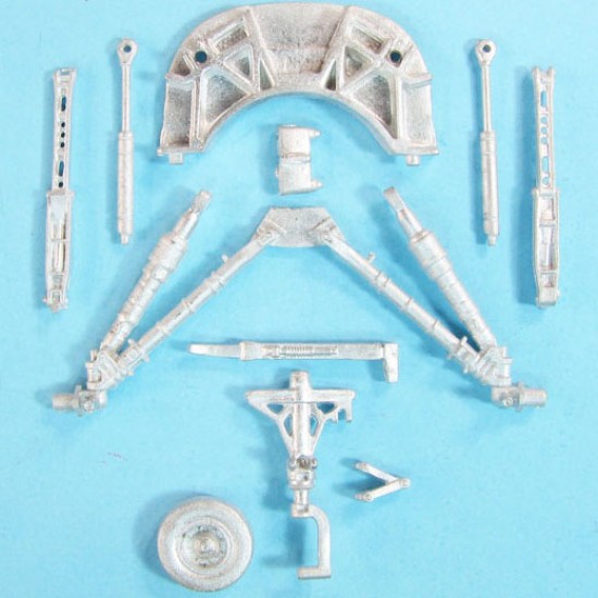 1/48 F-16 (heavy) Landing Gear for Kinetic kits (white metal)