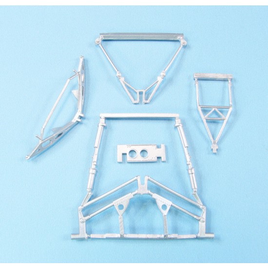 1/48 F4F-3/5 Wildcat Landing Gear for Academy kit (white metal)