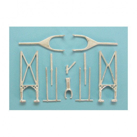 1/72 B-18 Bolo Landing Gear for Special Hobby kits (white metal)