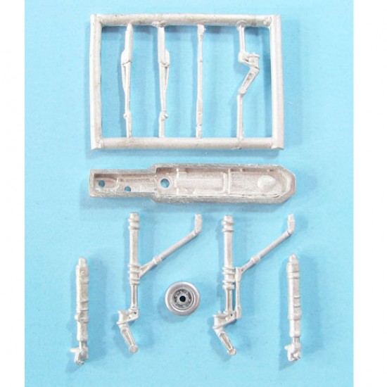 1/72 A-4 Skyhawk Landing Gear for Fujimi/Hasegawa kits (white metal)