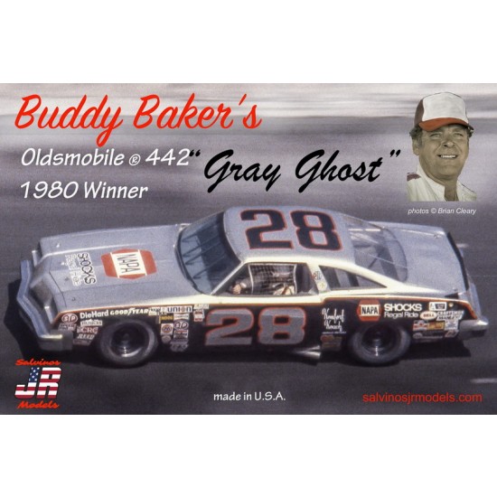 1/25 Buddy Bakers Gray Ghost #28 Oldsmobile 442 Winner 1980 [BBO1980D]
