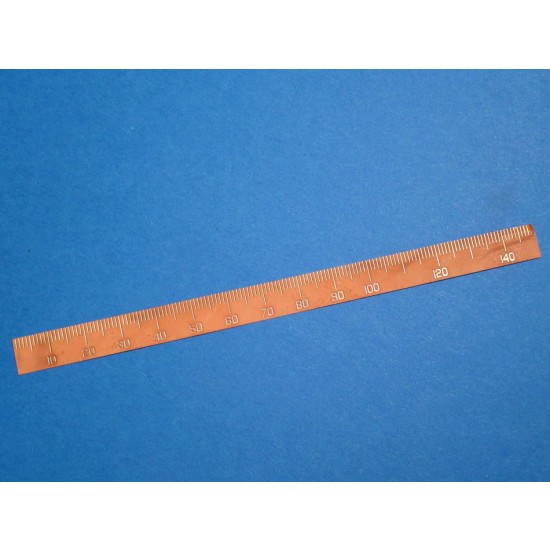 Copper Ruler Scale Flexible Copper Ruler in mm (millimetre) SBS Model SBS-Ruler