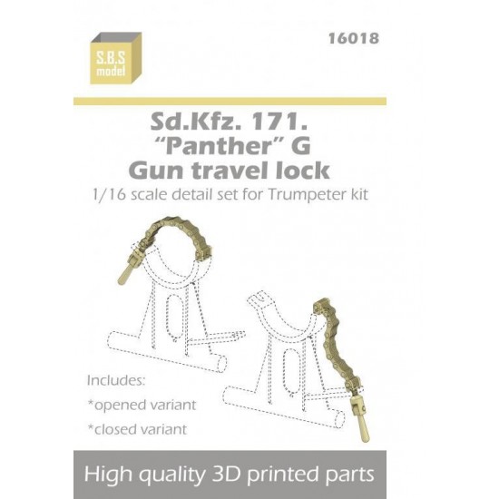 1/16 SdKfz. 171 Panther G Gun Travel Lock