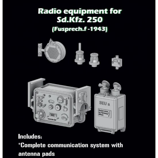 1/35 Radio Equipment for SdKfz. 250 (Fusprech.f-1943)