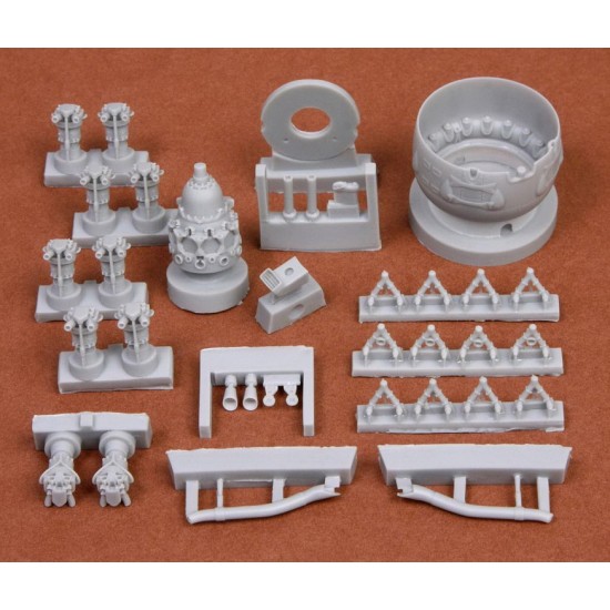 1/48 Gloster Gladiator Mk.I/Mk.II Engine & Cowling for Roden/Eduard kits