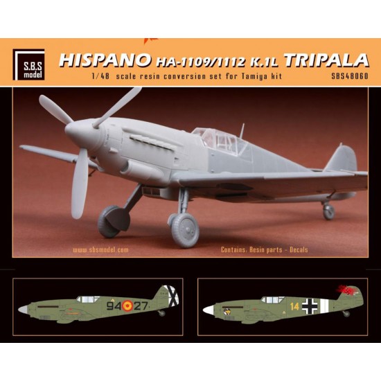 1/48 Hispano HA-1109/1112 K.1L Tripala Conversion set for Tamiya kits