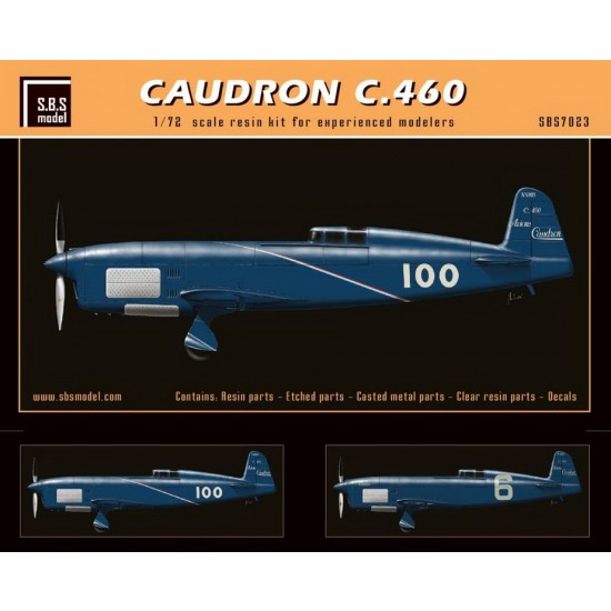 1/72 Caudron C.460 Racing Aircraft Resin Kit