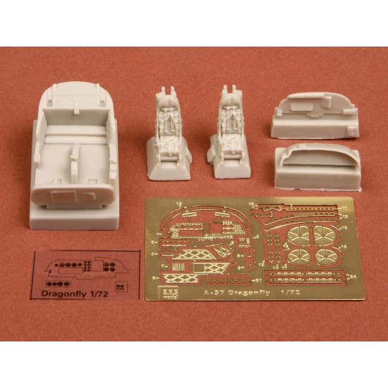 1/72 Cessna A-37 Dragonfly Cockpit Set for Academy kit