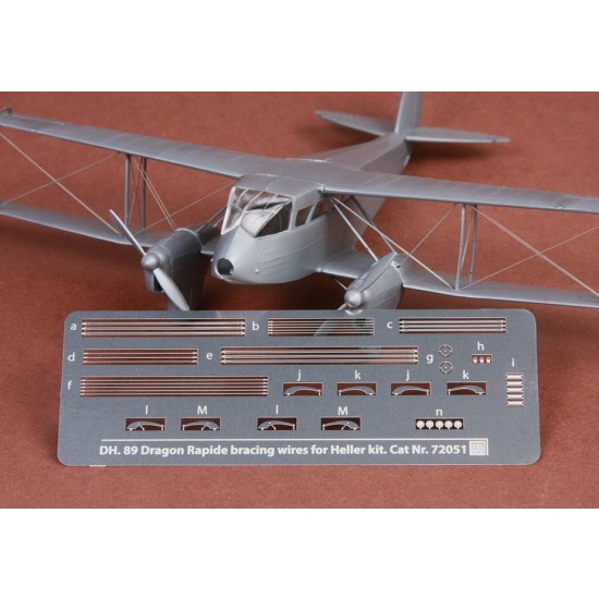 1/72 DH-89 Dragon Rapide Rigging Wire set for Heller kit