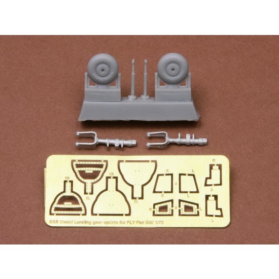 1/72 Fiat G.50/bis Undercarriage set for Fly kit