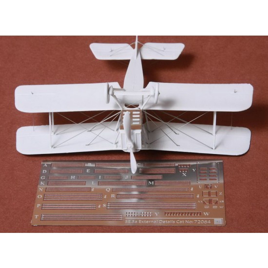 1/72 Royal Aircraft Factory SE.5a Rigging Wire & Exterior Details set for Roden kit
