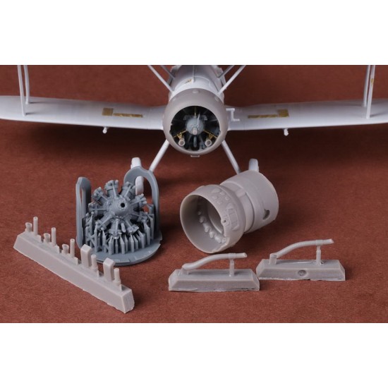 1/72 Gloster Gladiator Engine & Cowling set for Airfix kit
