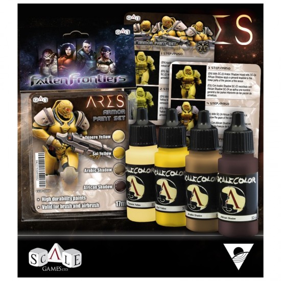 Acrylic Paints Set for Fallen Frontiers Ares (4 x 17ml)