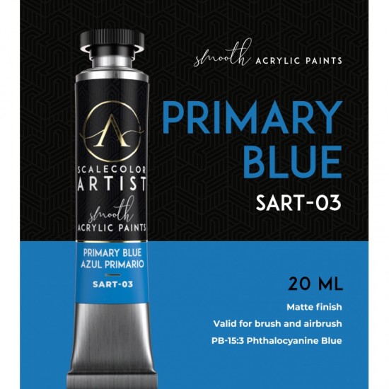 Primary Blue (20ml Tube) - Artist Range Smooth Acrylic Paint