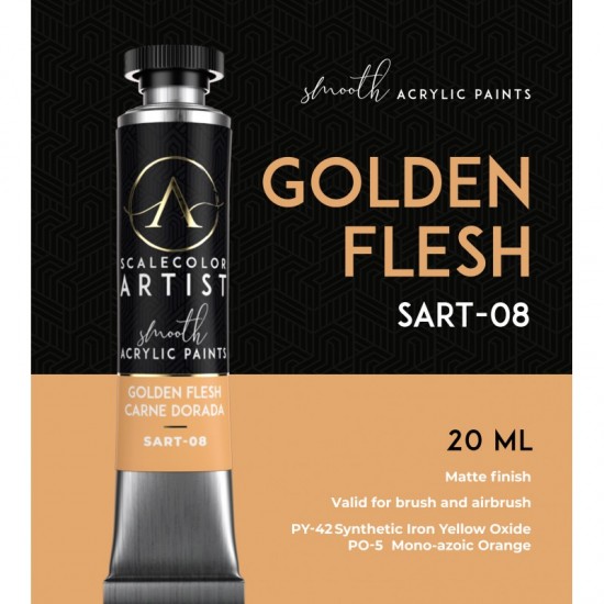 Golden Flesh (20ml Tube) - Artist Range Smooth Acrylic Paint
