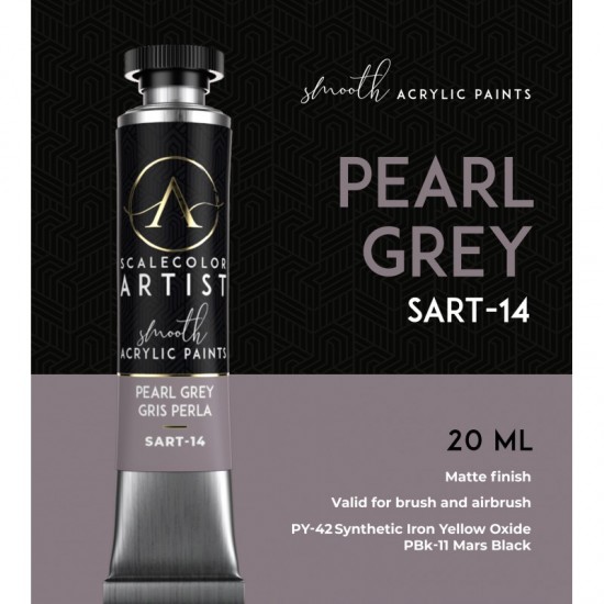 Pearl Grey (20ml Tube) - Artist Range Smooth Acrylic Paint