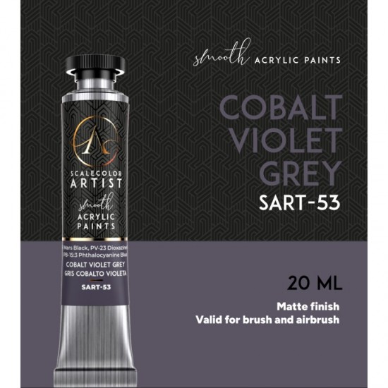 Cobalt Violet Grey (20ml Tube) - Artist Range Smooth Acrylic Paint