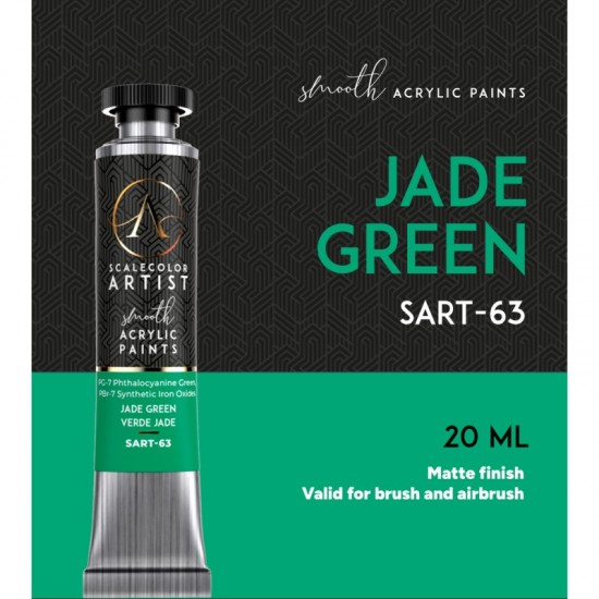 Jade Green (20ml Tube) - Artist Range Smooth Acrylic Paint