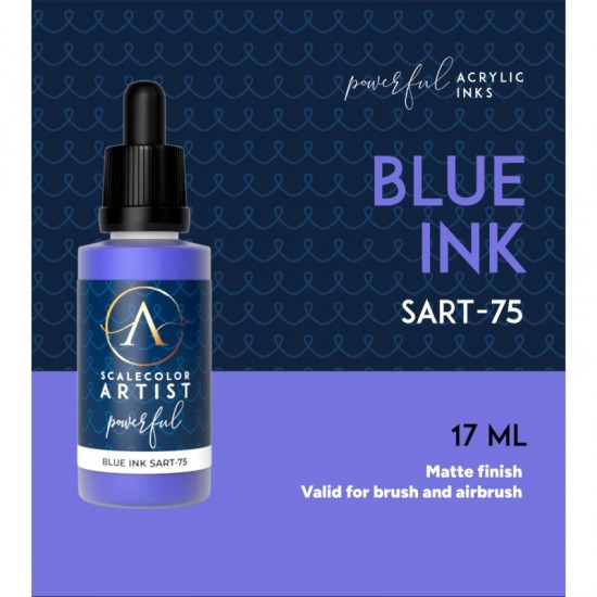 Blue Ink (17ml) - Artist Range Powerful Acrylic Ink