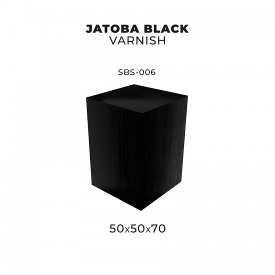 50 x 50 x 70 Jatoba Wood Base for Miniatures (Black Varnish)