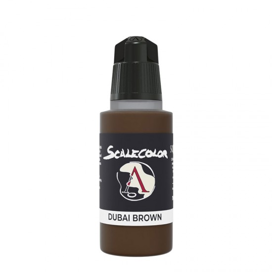 Acrylic Paint - Scale Color #Dubai Brown (17ml, Super-Matt Finish)