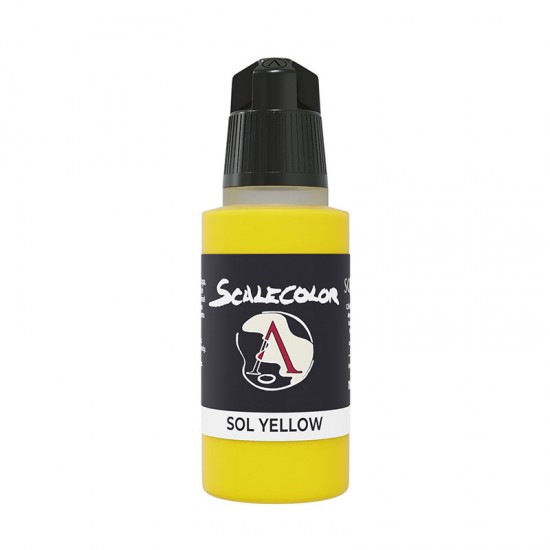 Acrylic Paint - Scale Color #Sol Yellow (17ml, Super-Matt Finish)