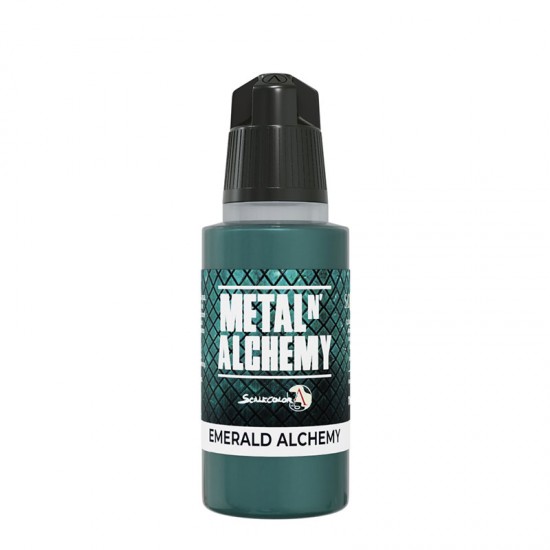 Acrylic Paint - Metal 'N Alchemy #Emerald Alchemy (17ml, Ultra Fine Pigment)