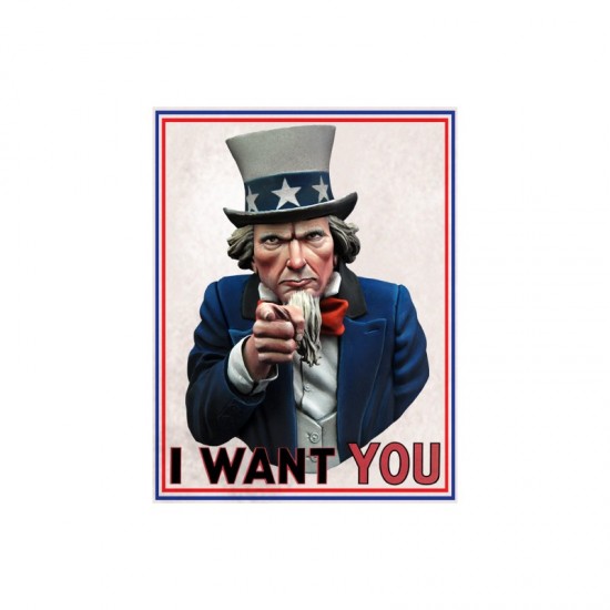 1/10 "I Want You for US Army" - Uncle Sam (resin bust)