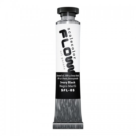 Scalecolor Flow Range - Ivory Black (20ml Oil Paint Tube)