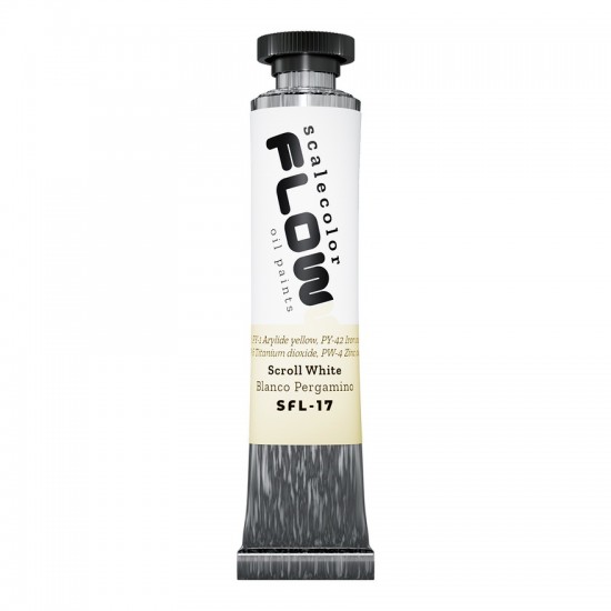 Scalecolor Flow Range - Scroll White (20ml Oil Paint Tube)