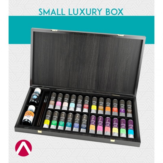 Small Luxury Box (24 acrylic colour tubes, 1 thinner, 1 retarder)