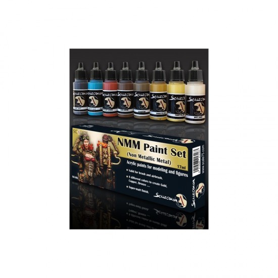 Acrylic Paints Set - NMM Gold and Copper (8 x 17ml)