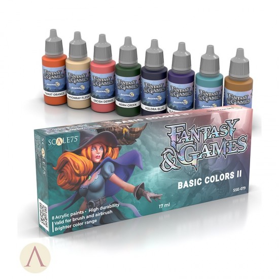 Acrylic Paints Set - Fantasy & Games Basic Colors II (8x 17ml)