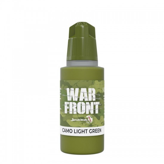 Acrylic Paint - Warfront #Camo Light Green (17ml, Matt Finish)