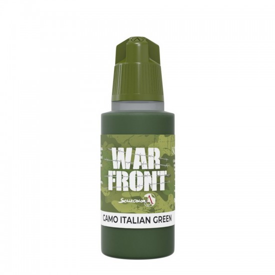 Acrylic Paint - Warfront #Camo Italian Green  (17ml, Matt Finish)