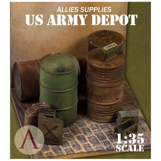 1/35 US Supplies - Army Depot (fuel drums, jerry cans & ammo boxes)