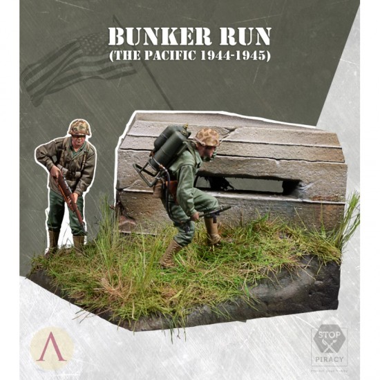 1/35 Bunker Run, The Pacific 1944-1945 (2 figures w/scenery)