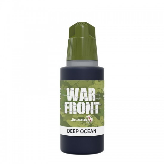 Acrylic Paint - Warfront #Deep Ocean (17ml, Matt Finish)