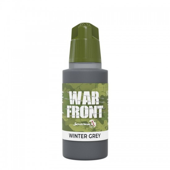 Acrylic Paint - Warfront #Winter Grey (17ml, Matt Finish)