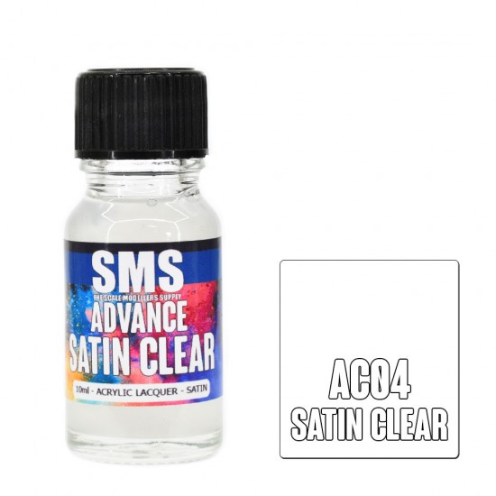 Acrylic Lacquer Paint - Advance SATIN CLEAR (10ml)