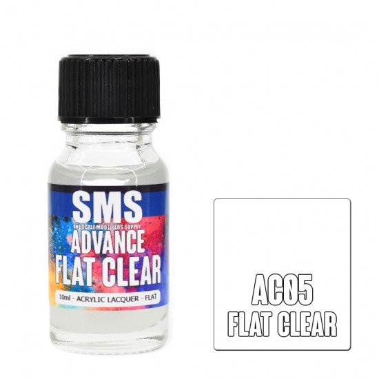 Acrylic Lacquer Paint - Advance FLAT CLEAR (10ml)