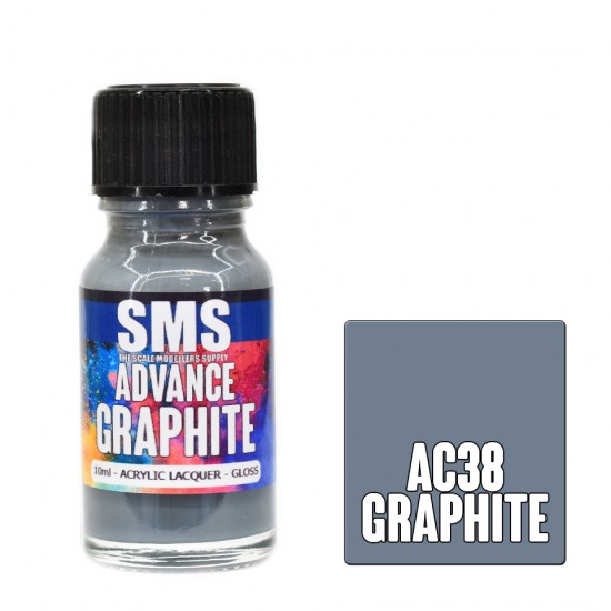 Acrylic Lacquer Paint - Advance GRAPHITE (10ml)