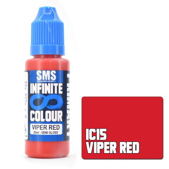 Water-based Urethane Paint - Infinite Colour #VIPER RED (20ml)
