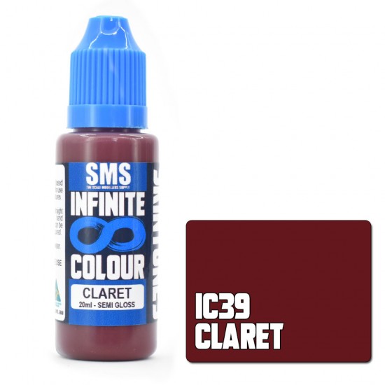Water-based Urethane Paint - Infinite Colour #CLARET (20ml)