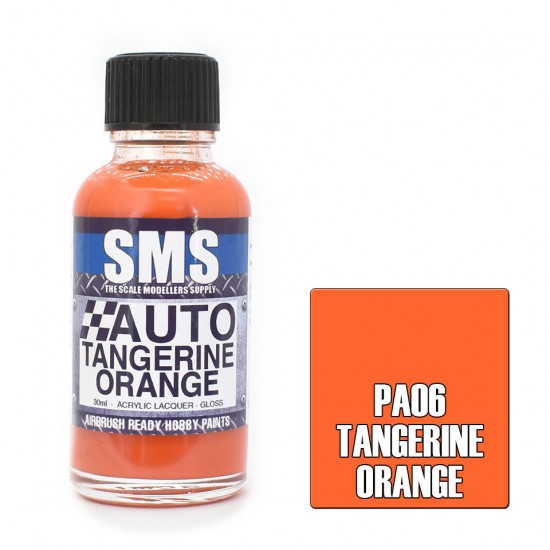 Acrylic Lacquer - Auto Colour #Tangerine Orange (30ml)
