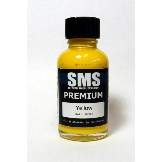 Acrylic Lacquer Paint - Premium #Yellow (30ml) The Scale Modellers ...