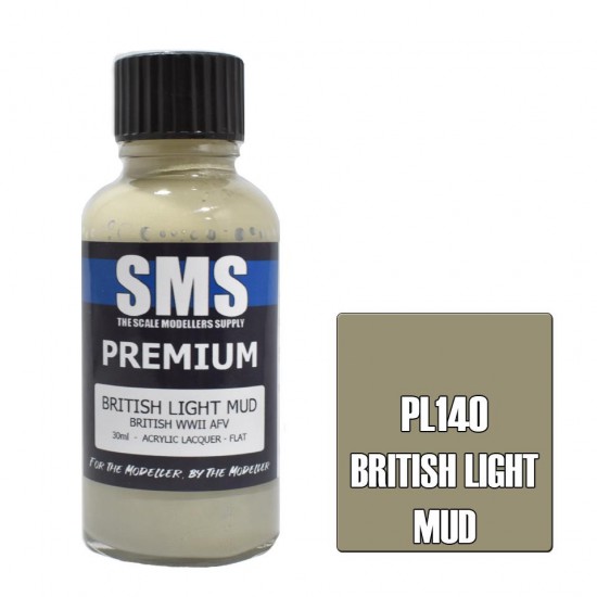 Acrylic Lacquer Paint - Premium British Light Mud (30ml)