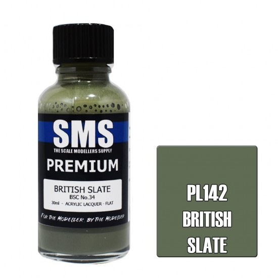 Acrylic Lacquer Paint - Premium British Slate (30ml)